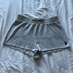 Playboy “Boxing Style Shorts” Heather Grey Size Large